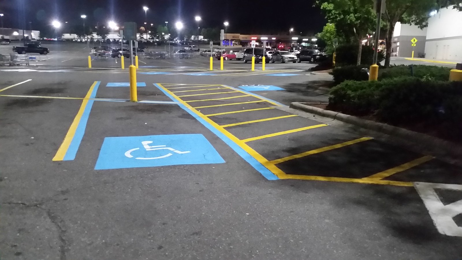 Atlanta Line Striping project — Georgia parking lot and warehouse floor marking