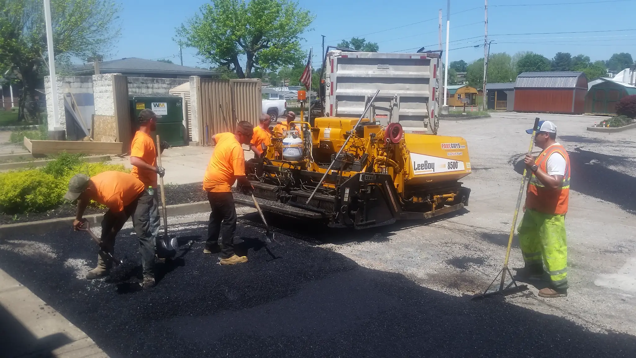 Atlanta Line Striping project — Georgia parking lot and warehouse floor marking