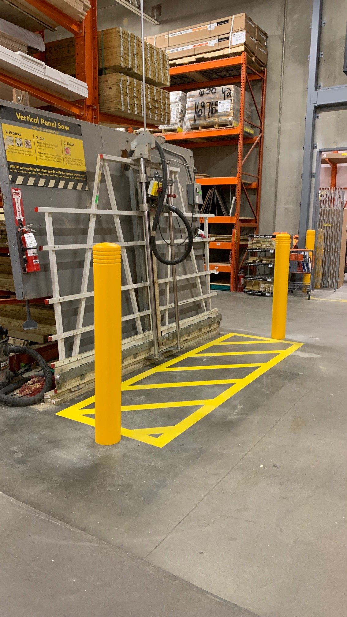 Atlanta Line Striping project — Georgia parking lot and warehouse floor marking