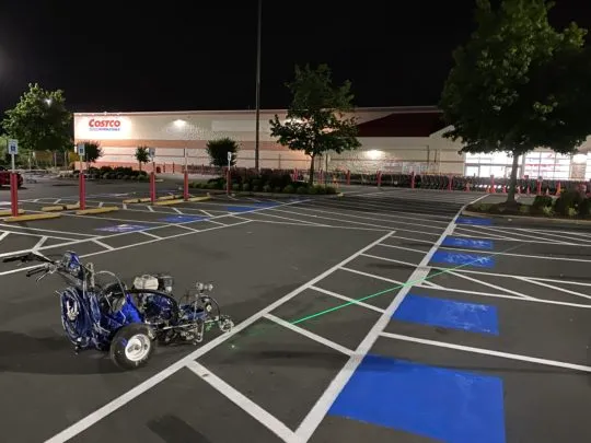 Atlanta Line Striping project — Georgia parking lot and warehouse floor marking