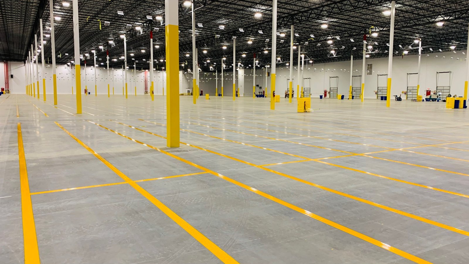 Atlanta Line Striping project — Georgia parking lot and warehouse floor marking