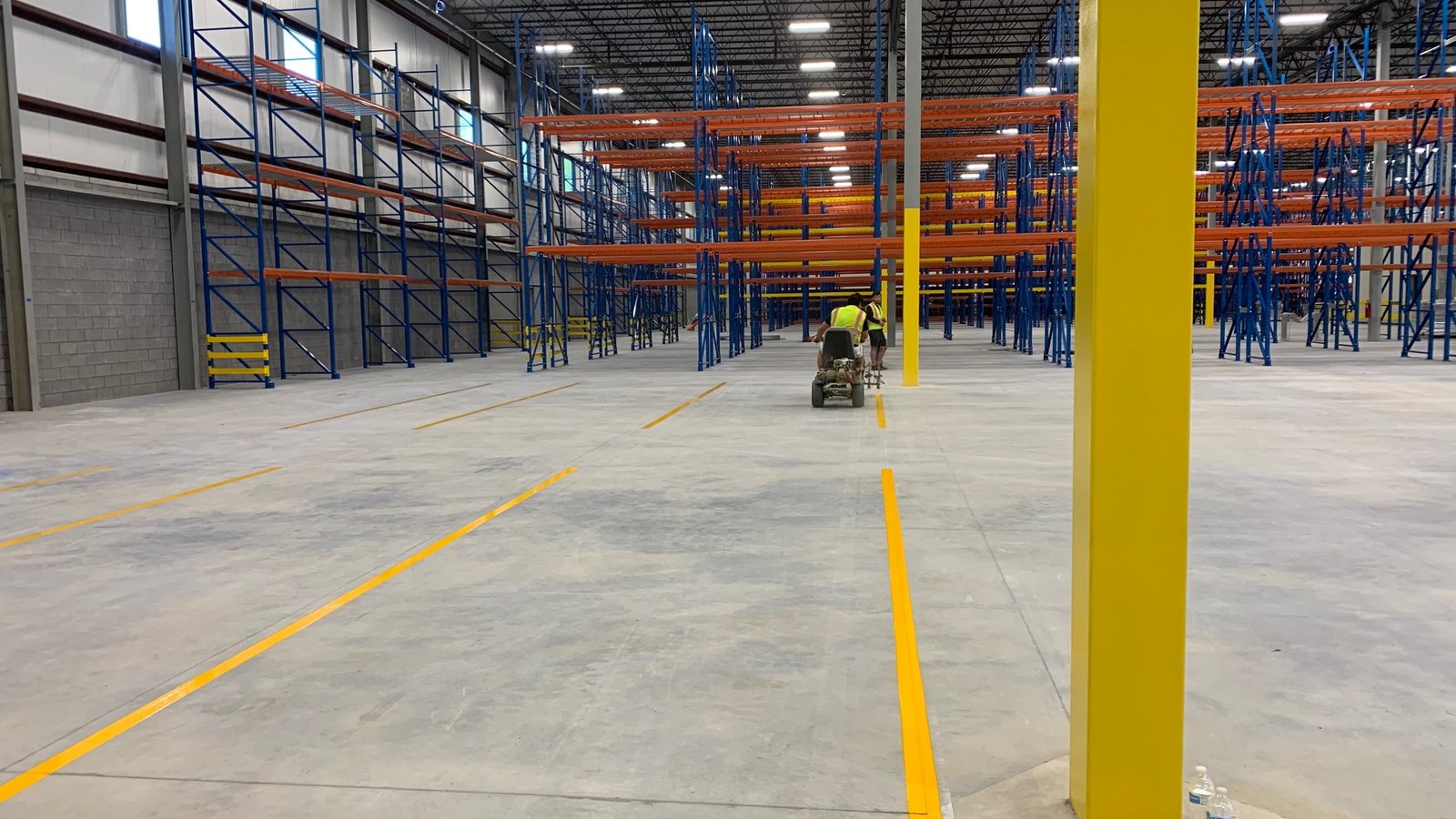 Atlanta Line Striping project — Georgia parking lot and warehouse floor marking