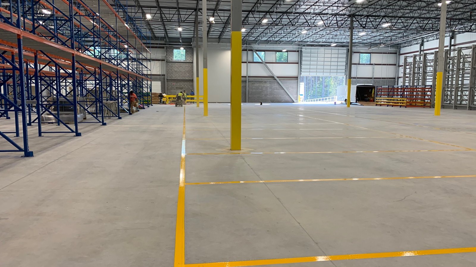 Atlanta Line Striping project — Georgia parking lot and warehouse floor marking