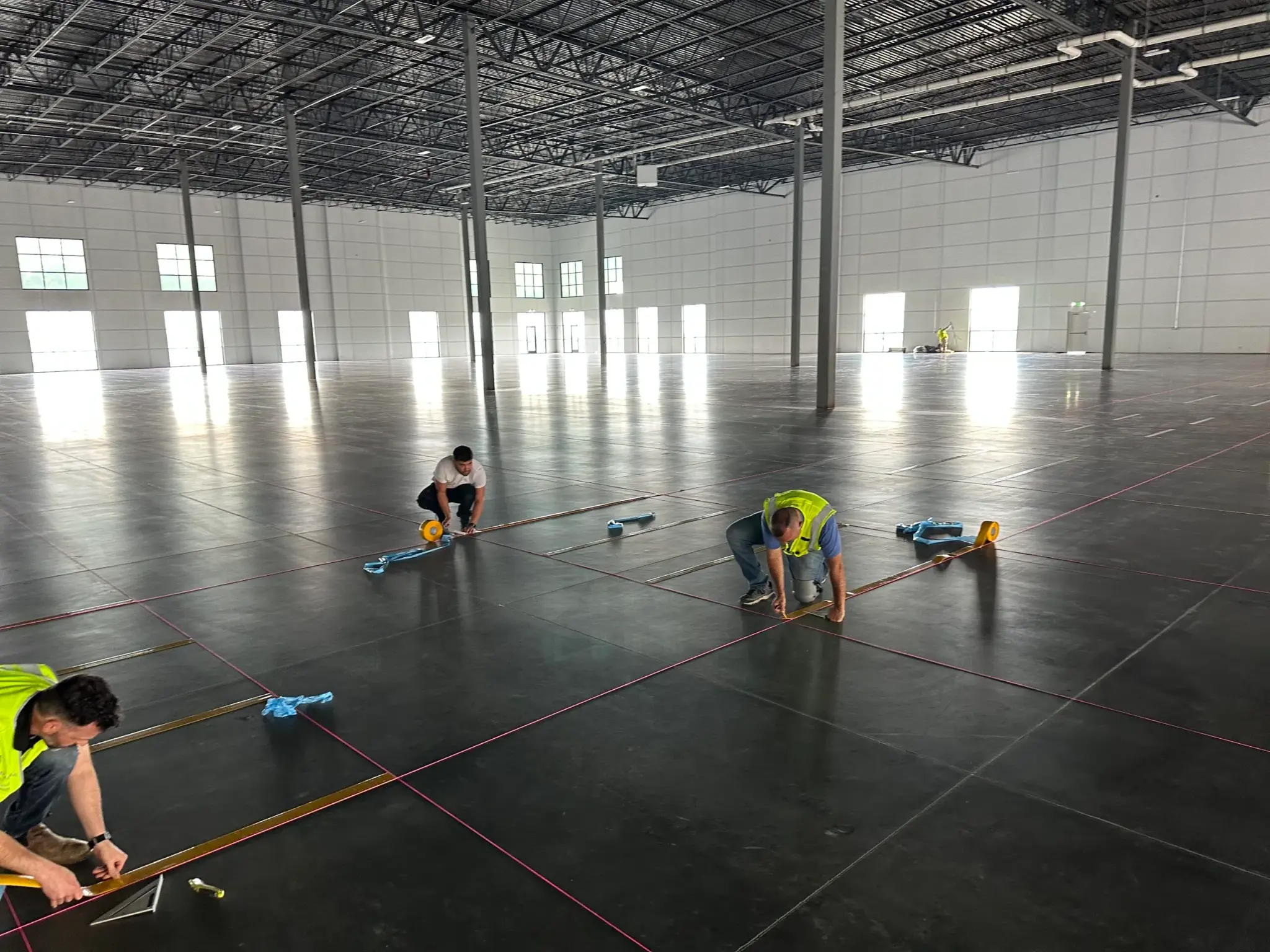 Atlanta Line Striping project — Georgia parking lot and warehouse floor marking