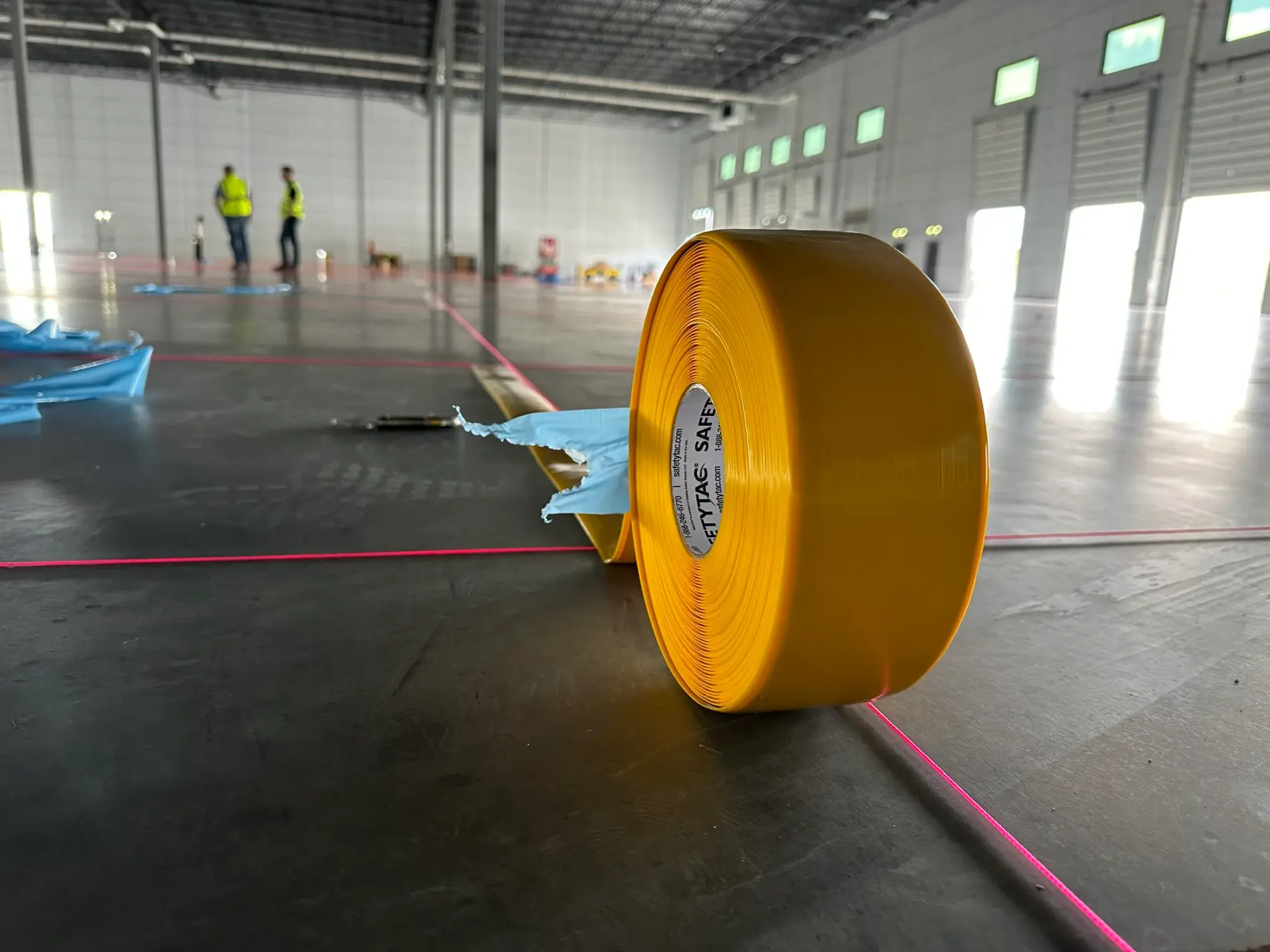 Atlanta Line Striping project — Georgia parking lot and warehouse floor marking