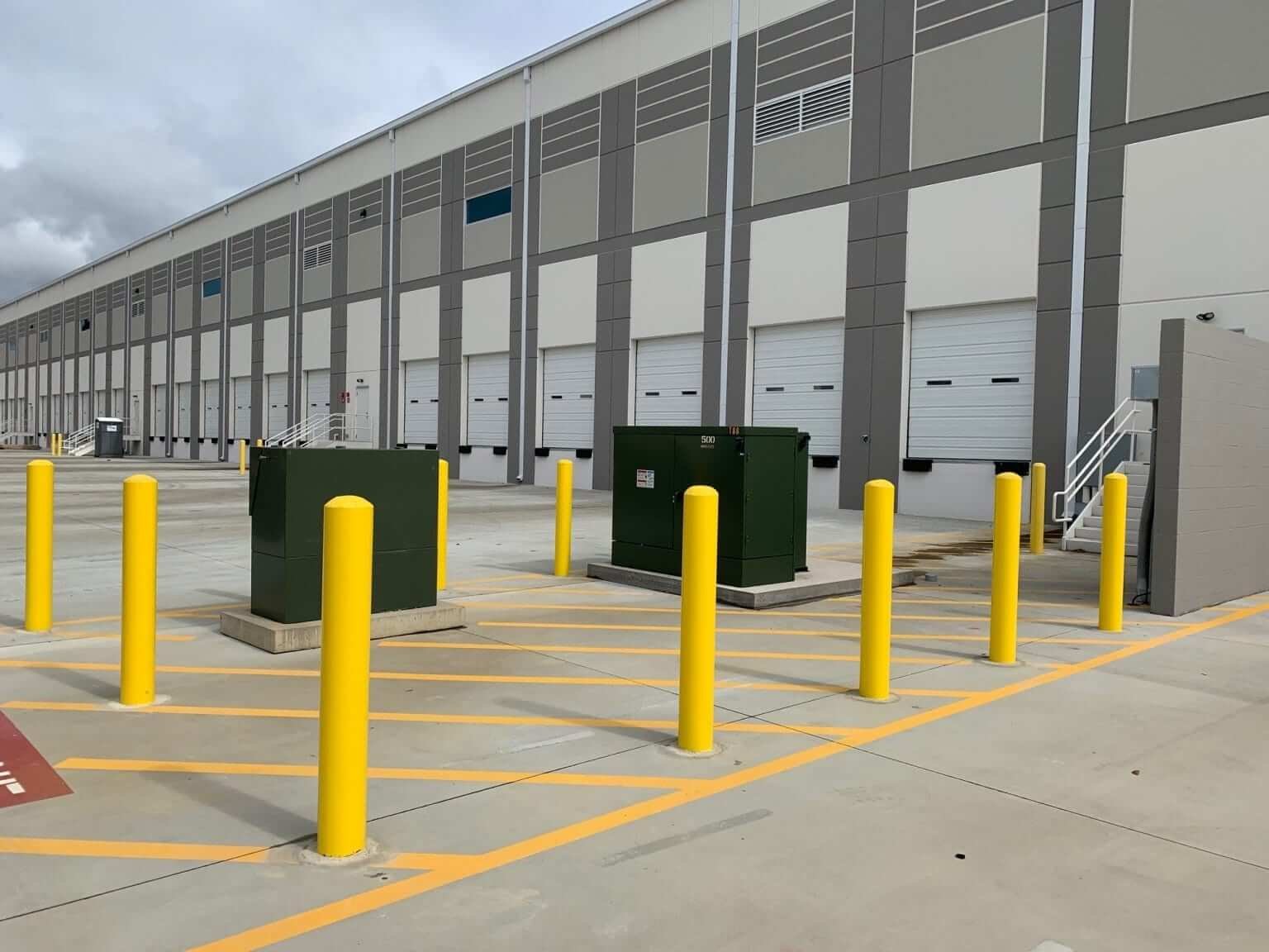 Atlanta Line Striping project — Georgia parking lot and warehouse floor marking