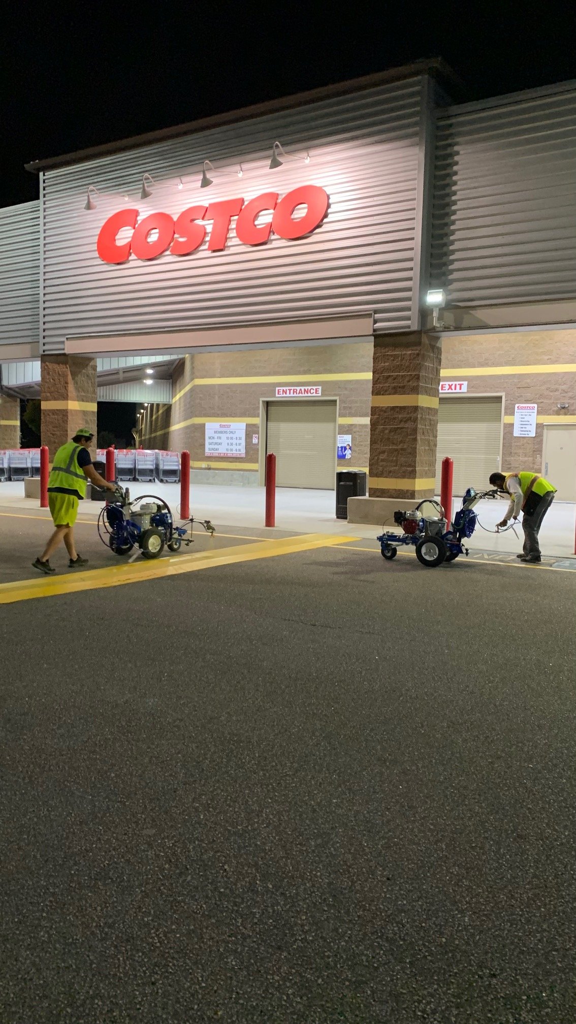 Atlanta Line Striping project — Georgia parking lot and warehouse floor marking