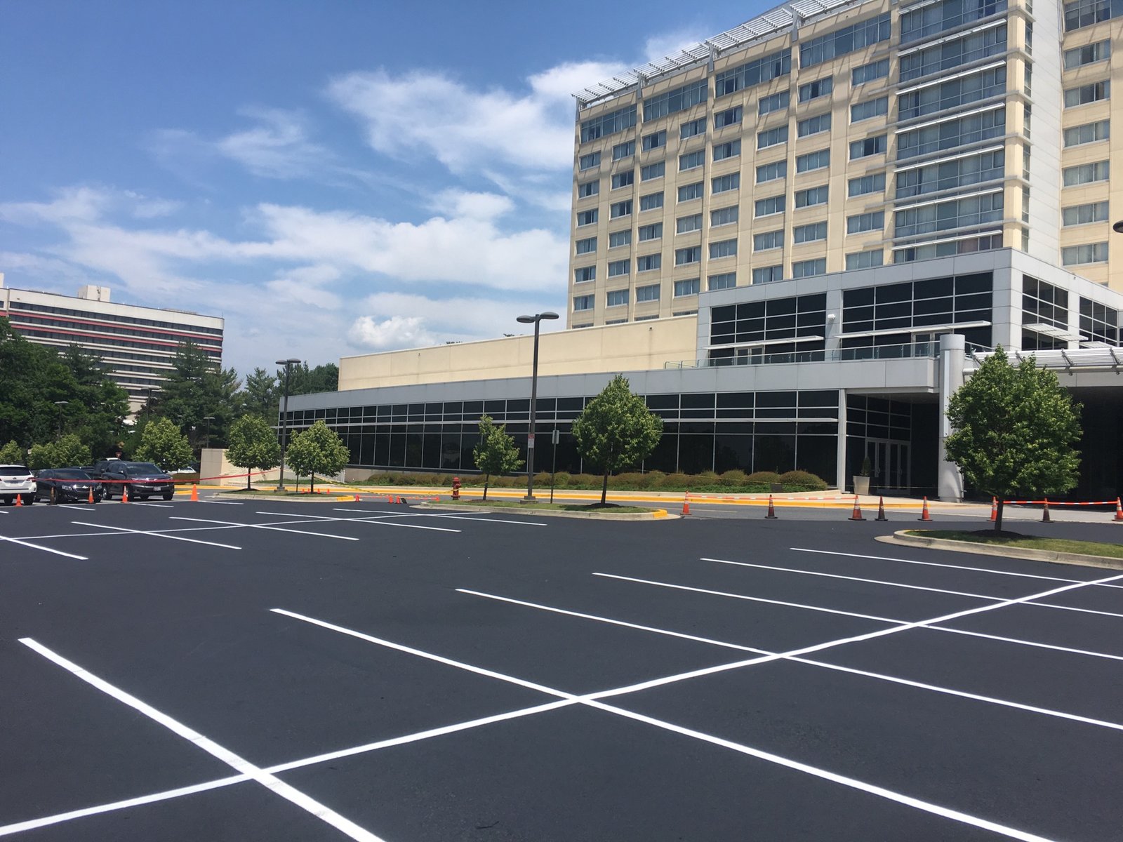 Atlanta Line Striping project — Georgia parking lot and warehouse floor marking