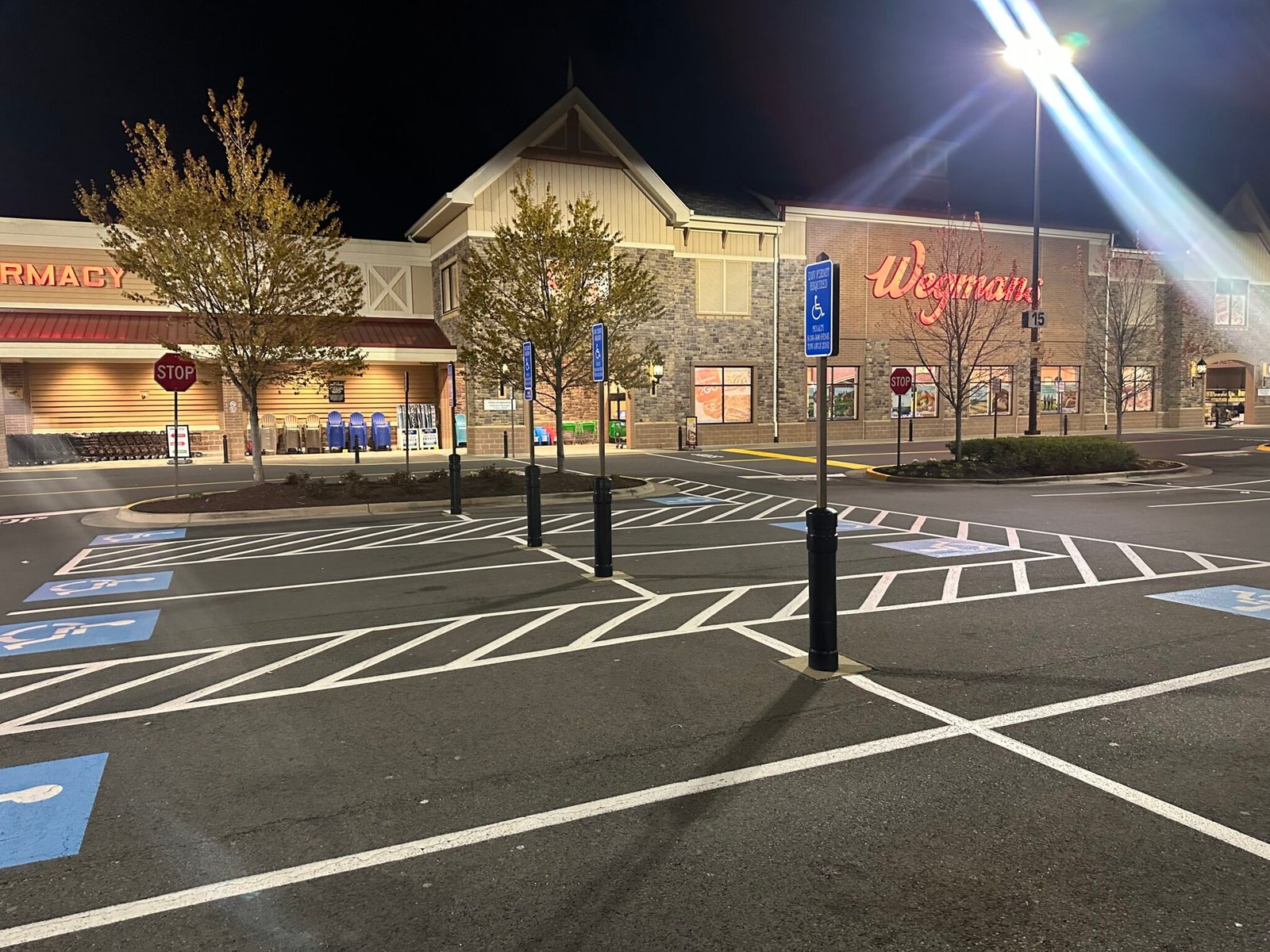 Atlanta Line Striping project — Georgia parking lot and warehouse floor marking