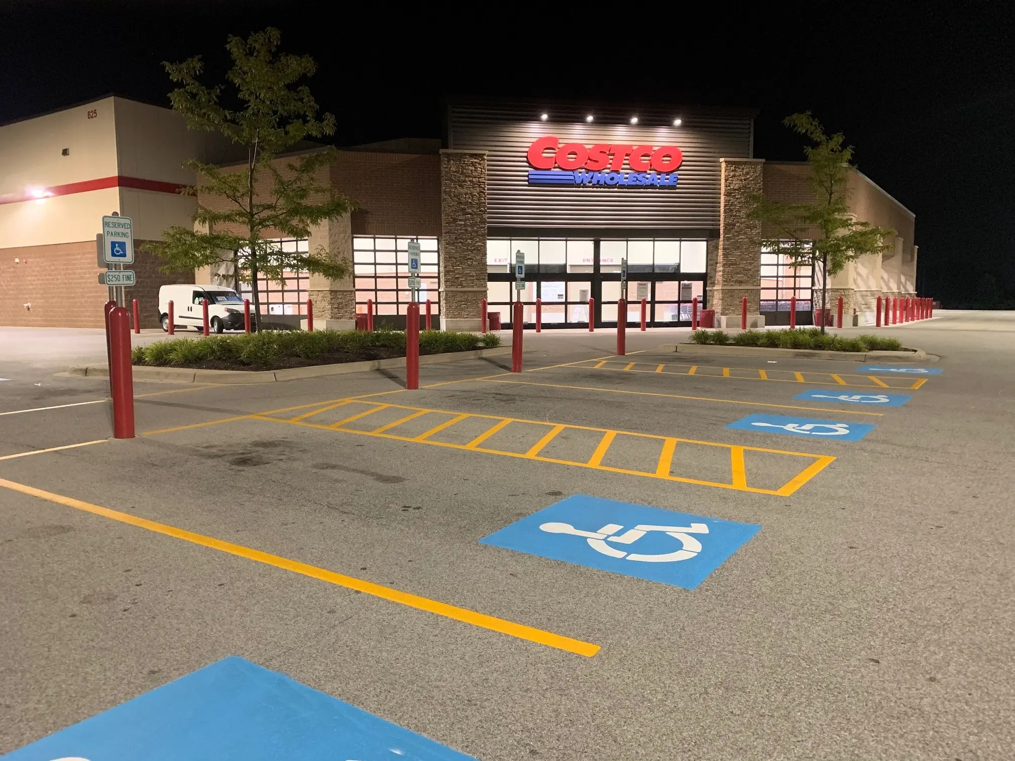 Atlanta Line Striping project — Georgia parking lot and warehouse floor marking