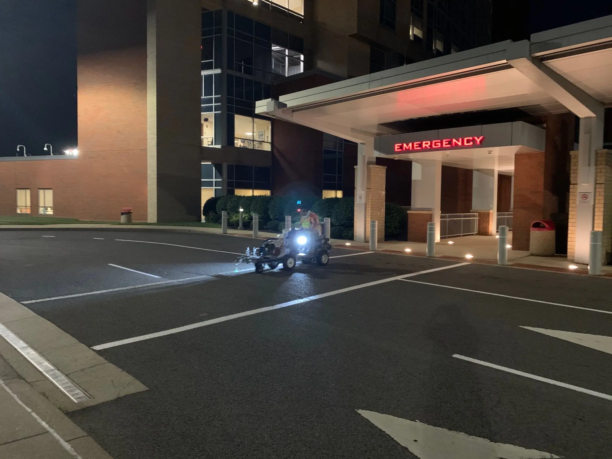 Atlanta Line Striping project — Georgia parking lot and warehouse floor marking