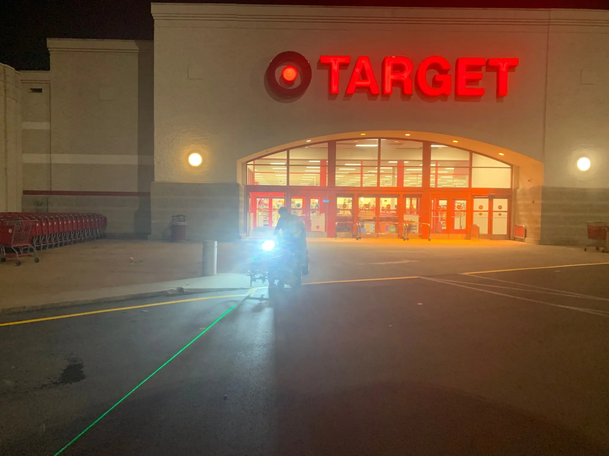 Atlanta Line Striping project — Georgia parking lot and warehouse floor marking