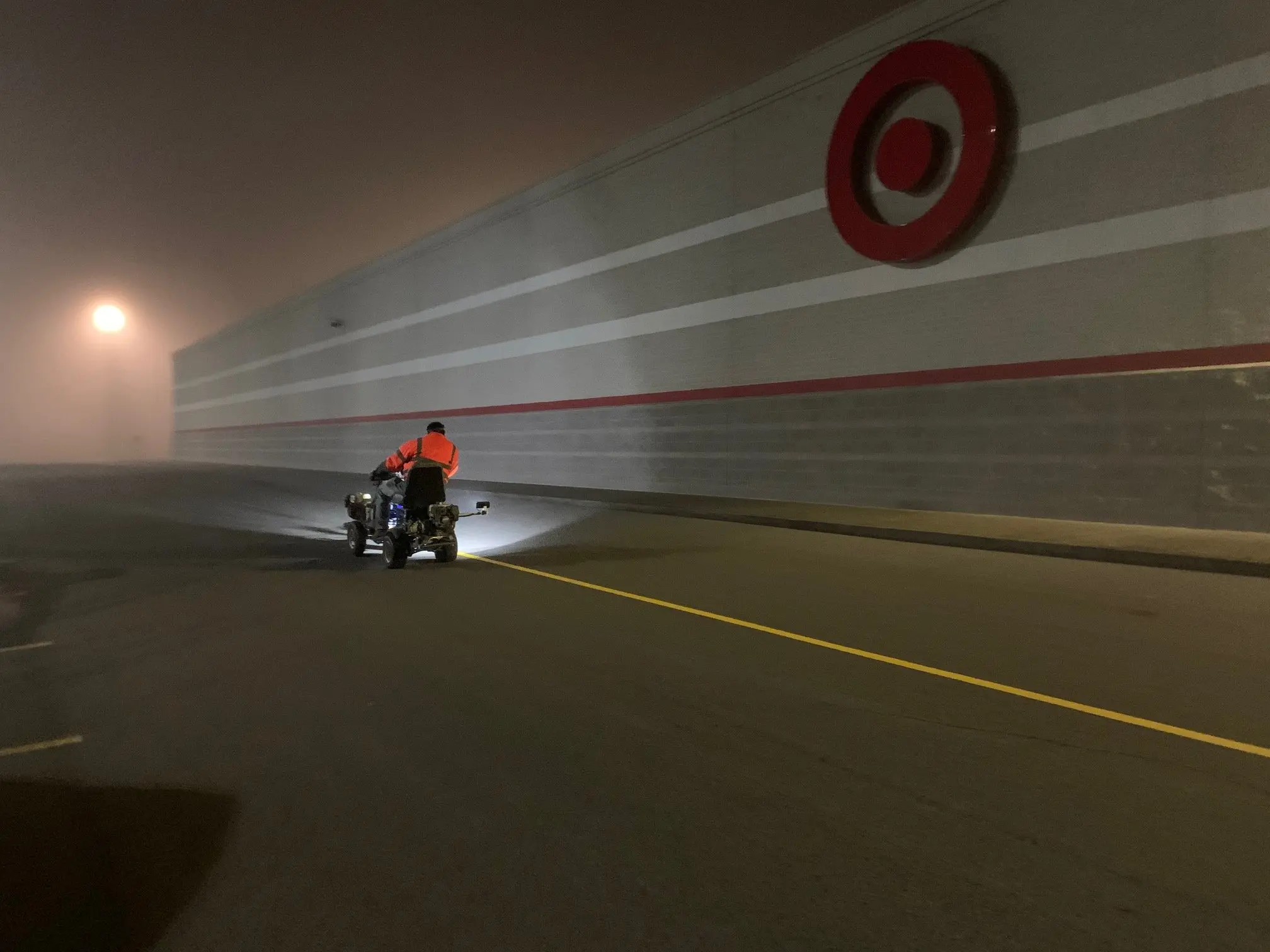Atlanta Line Striping project — Georgia parking lot and warehouse floor marking