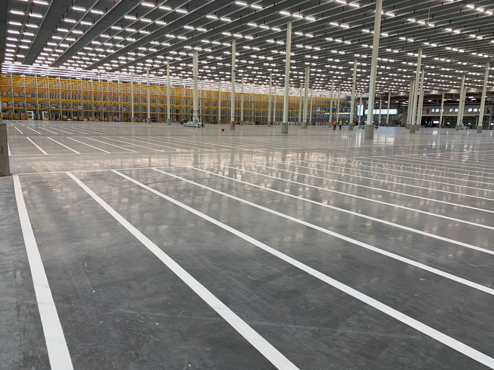 Atlanta Line Striping project — Georgia parking lot and warehouse floor marking