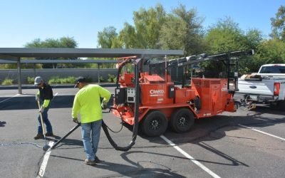 Atlanta Line Striping project — Georgia parking lot and warehouse floor marking