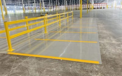 Atlanta Line Striping project — Georgia parking lot and warehouse floor marking