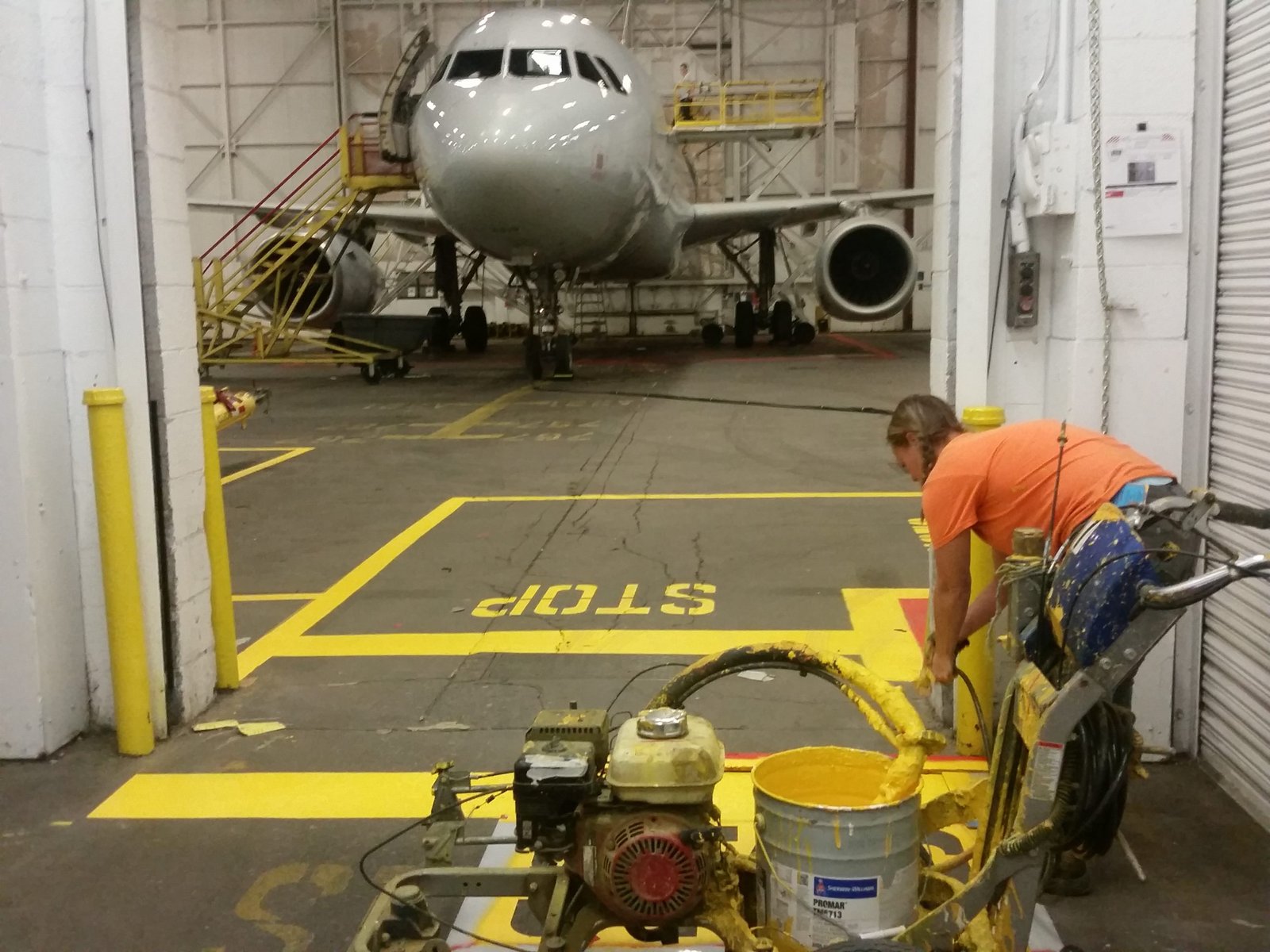 Warehouse Floor Striping